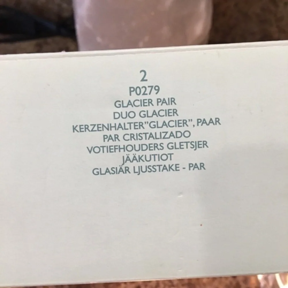 PartyLite Votive Holders Glacier Duo Tealight holders NIB - Picture 4 of 7